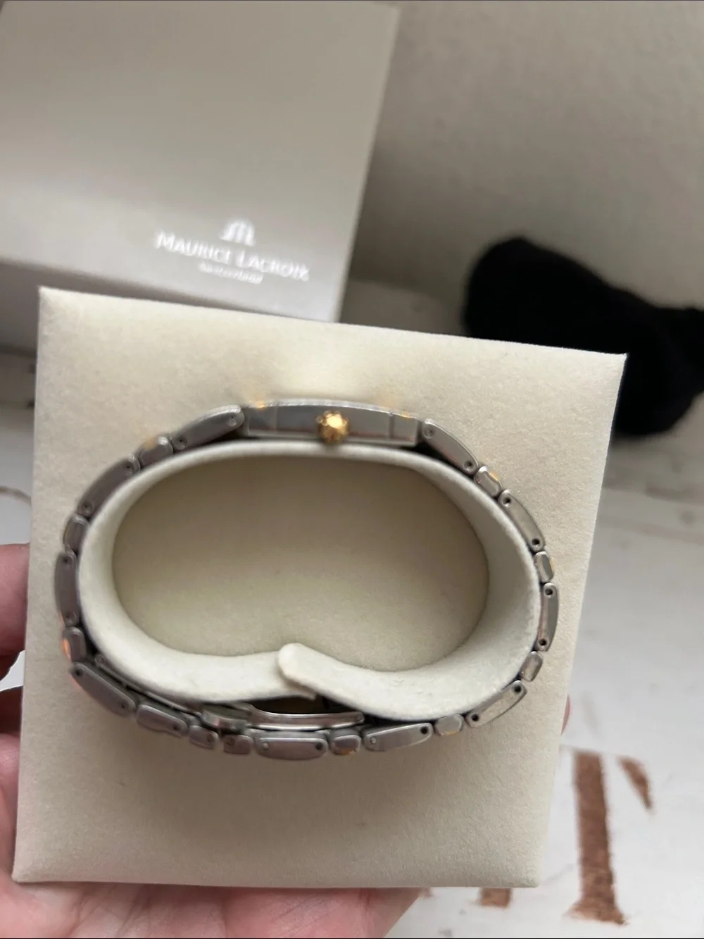 Maurice Lacroix Two-Tone Bracelet Watch in Silver & Gold made in Switzerland